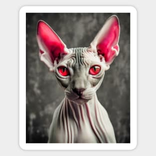 Bold Elegance: Sphynx Cat Charm, Sphynx cat-inspired Sticker